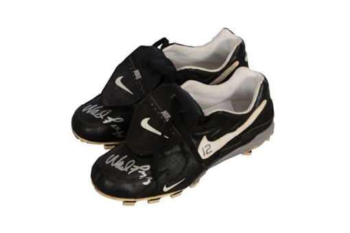 1996 Wade Boggs Yankees World Series Champs Game Used and Signed Cleats